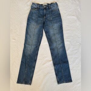 Abercrombie Kids High Rise Straight Jeans Girls 13 14 Long Adjustable Waist